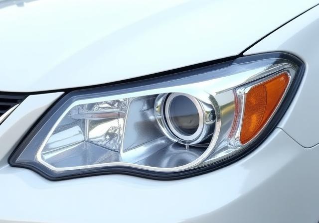 Stesso faro dopo il restauro, tornato trasparente e funzionale